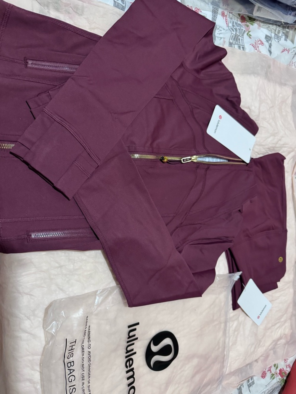 lululemon athletica Deep Wine Zip Performance Jacket - Picture 4 of 4